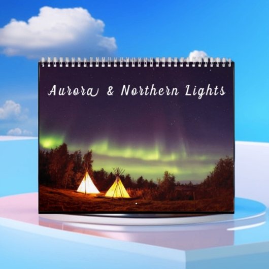Aurora Noorderlicht Scandinavische poolhemel Kalender