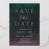 Aurora | Northern Lights Foil Enregistrer la carte (Recto)