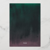 Aurora | Northern Lights Foil Enregistrer la carte (Verso)