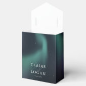 Aurora Northern Lights Wedding Bedankdoosjes (Geopend)