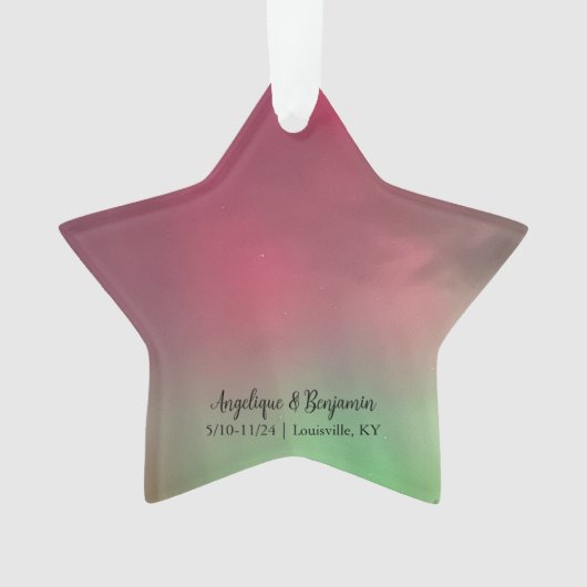 Aurora Northern Southern Lights Ornament (voorkant)