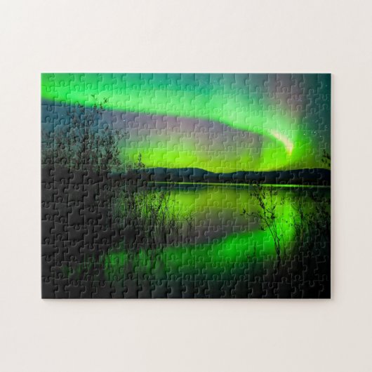 Aurora op het meer - Puzzle Legpuzzel (Horizontaal)