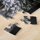 Aurora over het buitenhuis legpuzzel (Zijkant)