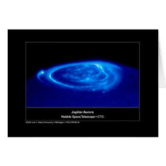 Aurora over Jupiter Hubble Telescope