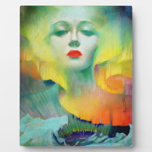 Aurora par Clive Davis Tabletop Plaque avec Easel (Devant)