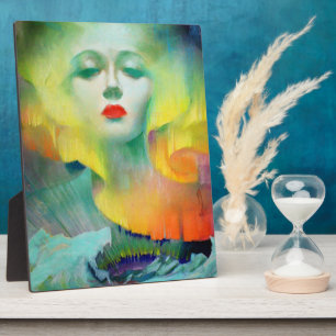 Aurora par Clive Davis Tabletop Plaque avec Easel