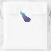 Aurora Peacock Gradient Sticker (Tas)