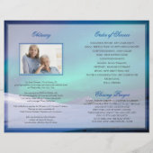 Aurora-rouwprogramma Herdenkingsceremonie-programm Flyer (Achterkant)