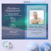 Aurora-rouwprogramma Herdenkingsceremonie-programm Flyer (Enkel)