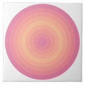 Aurora Roze Fuzzy Perzikkringen Keramische Tegel Tegeltje (Voorkant)