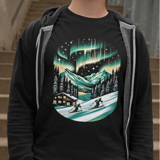 Aurora Ski Avontuur Unisex T-shirt