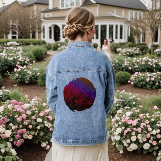 Aurora Sluier Denim Jacket (Huwelijk Achterkant)