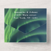 Aurora Sterrennacht Stars Sky Weddenschap All In One Uitnodiging (Achterkant)