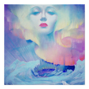 Aurora van Clive Henry blauw Perfect Poster