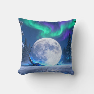 Aurora Volle Maan Worpkussen Kussen