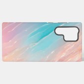 Aurora Wave Pastel Gradient Phone Case Samsung Galaxy Hoesje (Achterkant horizontaal)