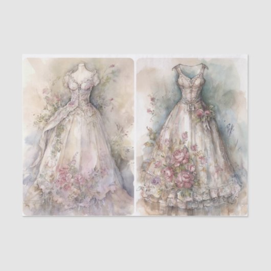 Auroras Gowns Tissuepapier (Voorkant)