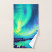 Aurora's Magische Night Sky Dance Ontwerp Bad Handdoek (Handdoek)