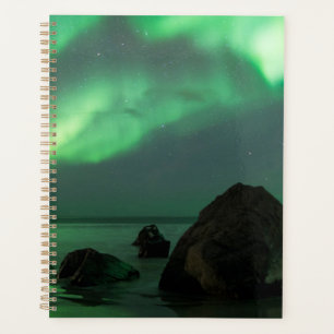 Aurore Boréale Plage de Lofoten Norvège