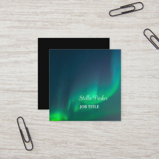 aurores boréales Aurora Carte de visite (Devant/Arrière en situation)