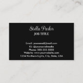 aurores boréales Aurora Carte de visite (Dos)