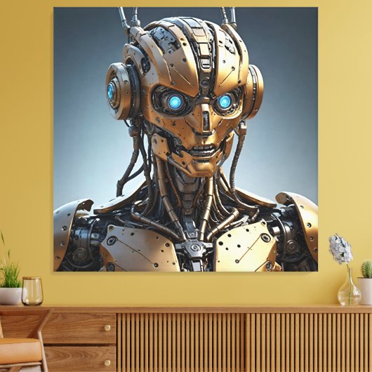 Aurum: het bewuste Android Canvas Afdruk (Insitu (Woonkamer))