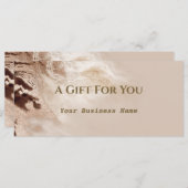 Aurum Textured Gold Marble Gift Certificate (Voorkant / Achterkant)