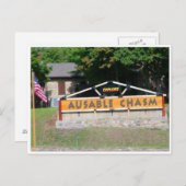 AuSable Chasm Post Card Briefkaart (Voorkant / Achterkant)