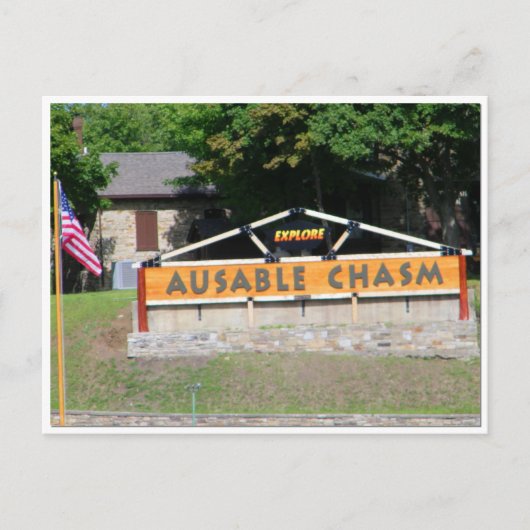 AuSable Chasm Post Card Briefkaart (Voorkant)