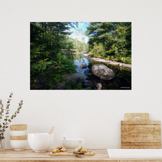 AuSable River in de Adirondacks. print 120 (Keuken)