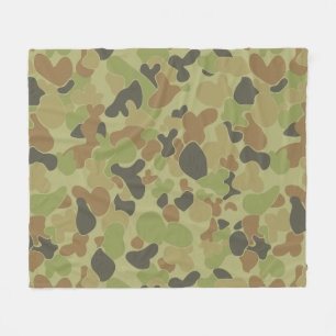 Auscam camouflage fleece deken