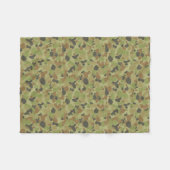 Auscam groene camouflage fleece deken (Voorkant (Horizontaal))