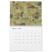 Auscam groene camouflage kalender (Feb 2026)