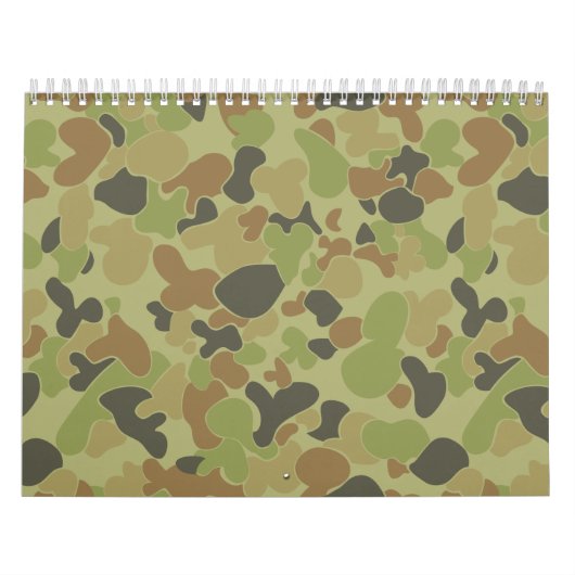 Auscam groene camouflage kalender (Hoes)