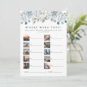 AUSHA Dusty Blue Où Étaient-Ils La Carte De Jeu De (Debout devant)