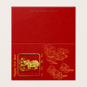 Auspicious Clouds Chinese New Year OX 2021 pack FC Kaart (Buitenkant ongevouwen)