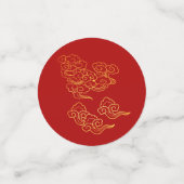 Auspicious Clouds Chinese New Year Tiger 2022 TC Confetti (Kleine voorkant)