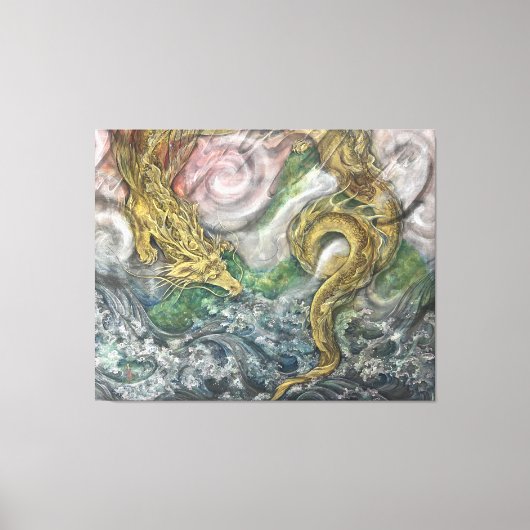 Auspicious Dragon (Zui-ryu) Canvas Afdruk (Voorkant)