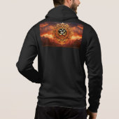 Auspicious OM symbole sweat - shirt à capuche zip (Dos)