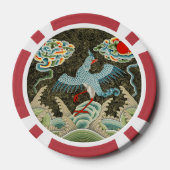 Auspicious Tide & Phoenix Rising Chinese Patroon Poker Chips (Achterkant)