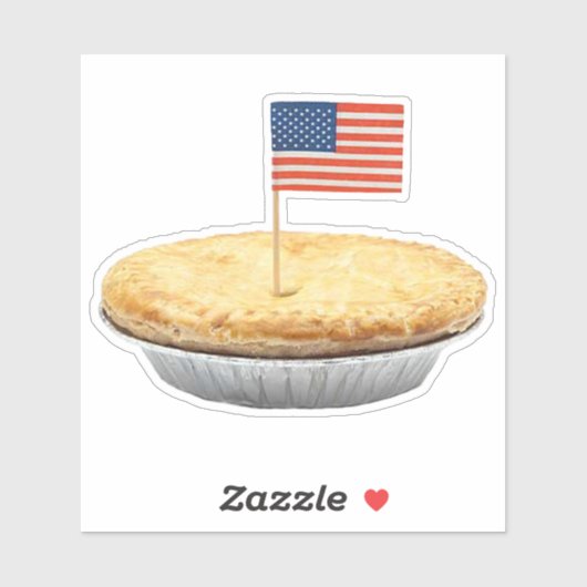 Aussi américain que Apple Pie Sticker (Feuille)