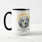 Aussi bon que l'or personnalisé Ringer café Mug (Gauche)