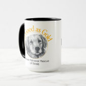 Aussi bon que l'or personnalisé Ringer café Mug (Devant gauche)