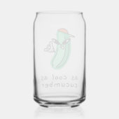 Aussi frais qu'un concombre – Verre à canette (Verso)