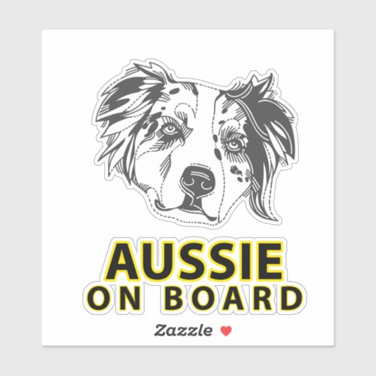 Aussie Aan Boord Sticker (Vel)
