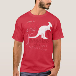 Aussie Animal Gift Girl Kangaro T-shirt