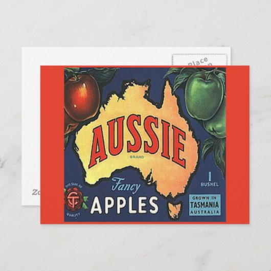 Aussie Apples Briefkaart (Voorkant / Achterkant)