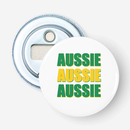 Aussie Aussie Aussie Button Flesopener (Voorkant)