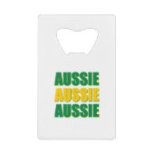 Aussie Aussie Aussie Kredietkaart Flessenopener (Voorkant)