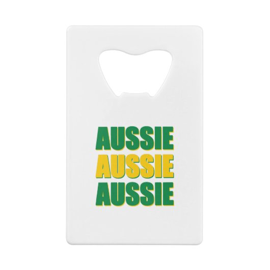 Aussie Aussie Aussie Kredietkaart Flessenopener (Achterkant)